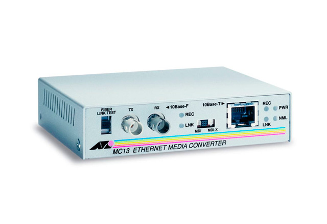 Оптоволоконный медиаконвертер Ethernet серии MC13 AT-MC13-60