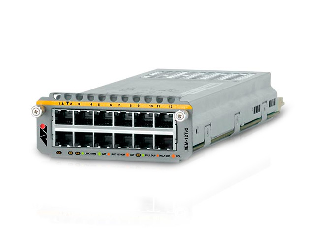 Модуль коммутаторов Ethernet x900 Series Allied Telesis AT-XEM-12TV2 Модуль коммутаторов Ethernet x900 Series Allied Telesis AT-XEM-12TV2